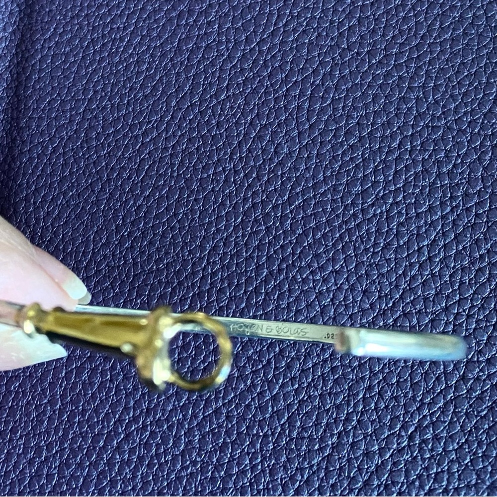 14k Gold and 925 Silver Bracelet by HOGAN & BOLAS - Picture 6 of 14